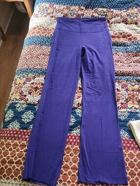 Athleta Purple Elation Split Flare Pants